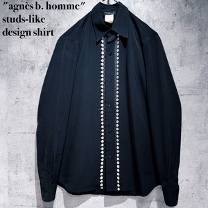 "agnès b. homme"studs-like design shirt