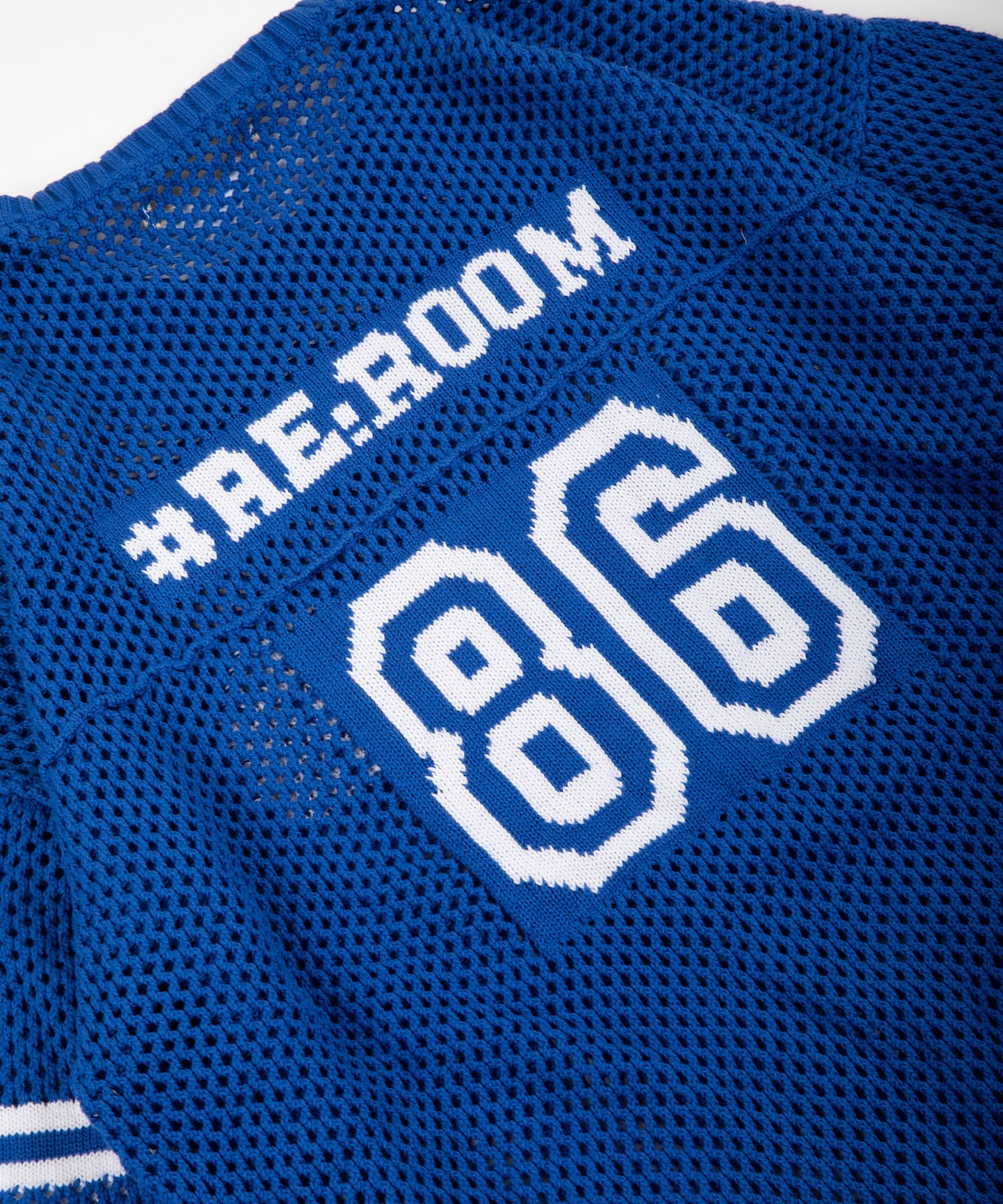 【#Re:room】NUMBERING MESH KNIT［REK124］