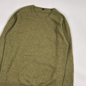 カシミヤ100% 無印良品 ムジルシリョウヒン ニット セーター M/グリーン メンズ