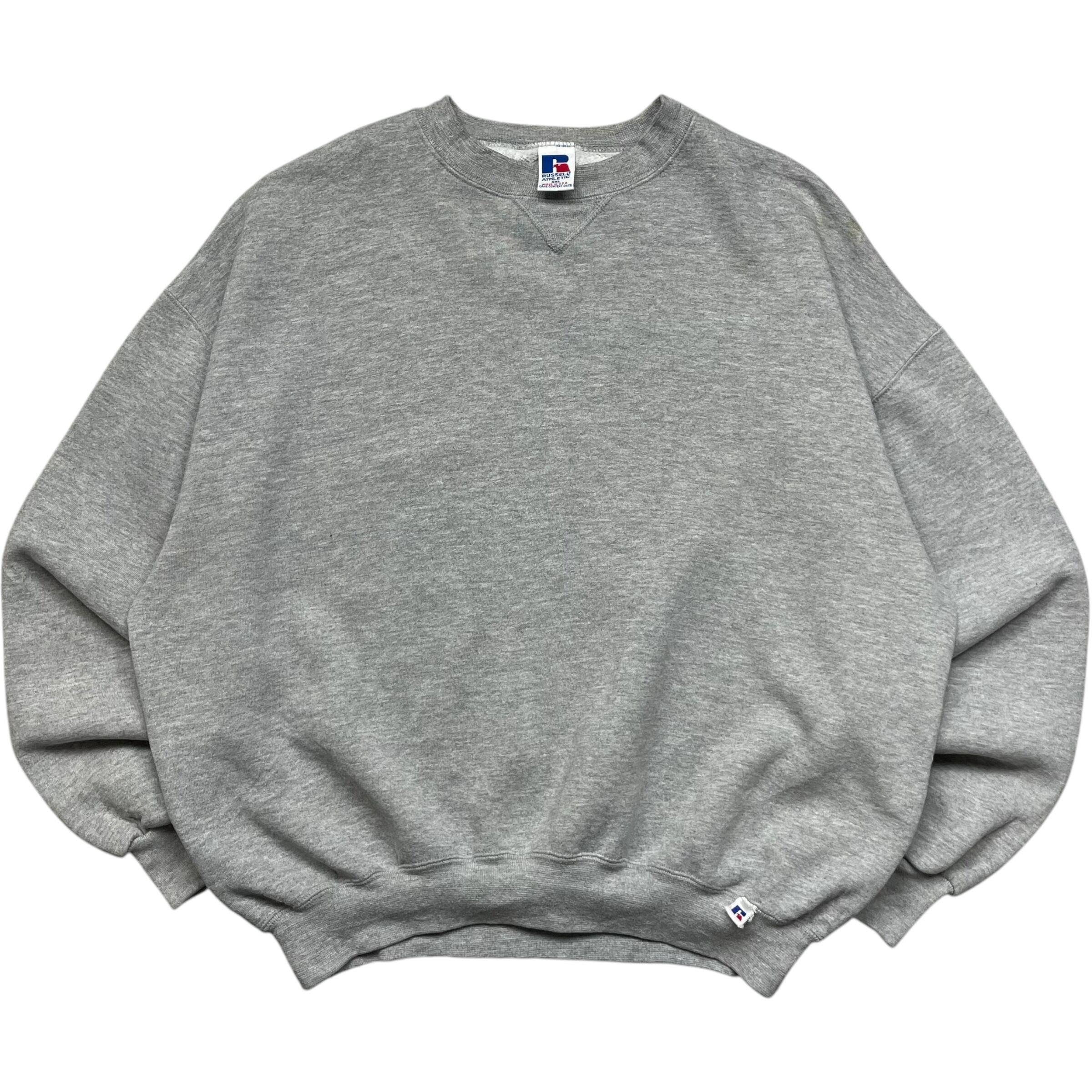 《XXL》 russell athletic ラッセルアスレチック スウェット 無地 グレー USA製 90年代 vintage no.7060