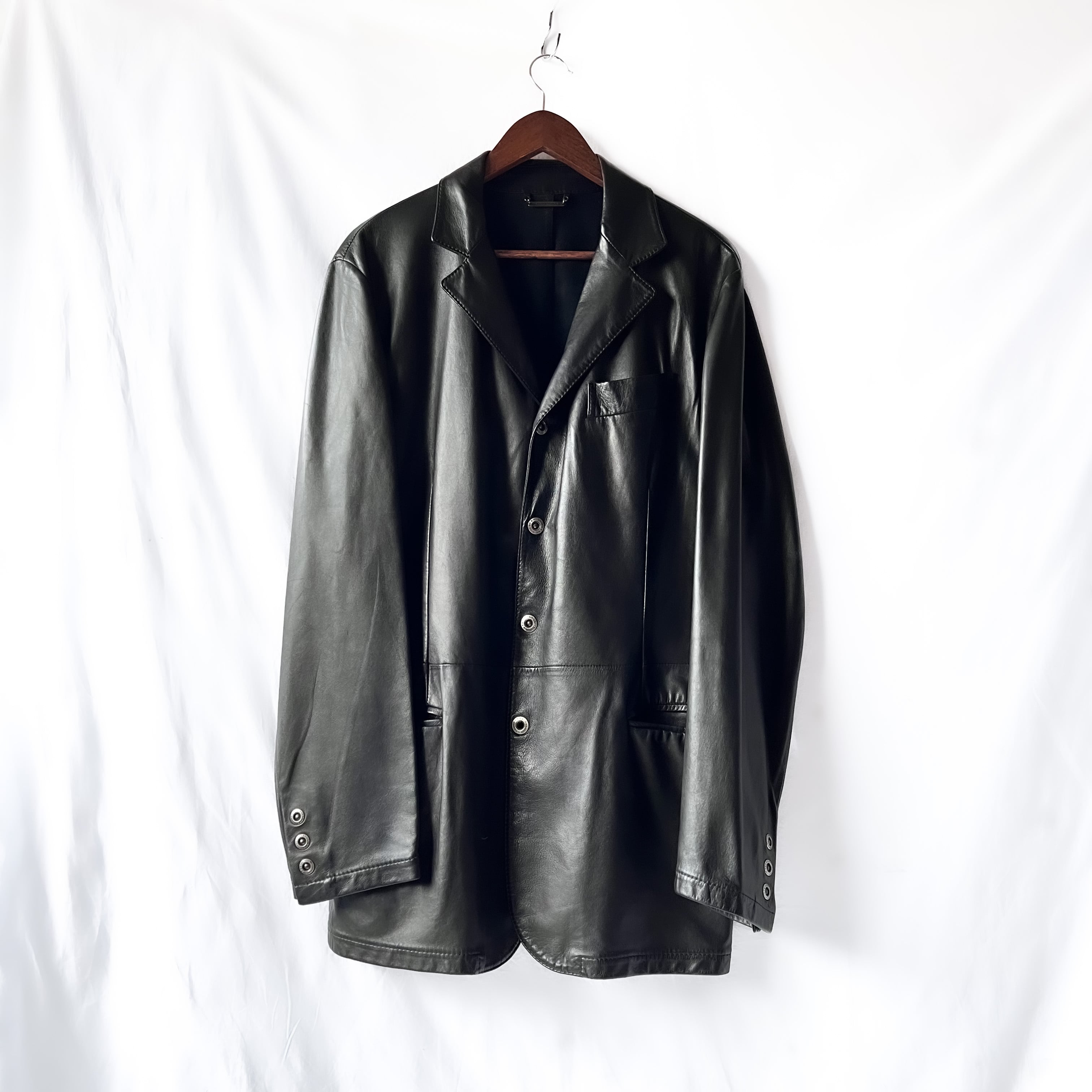 Y2K 00s Vintage 90s Sheep leather jacket