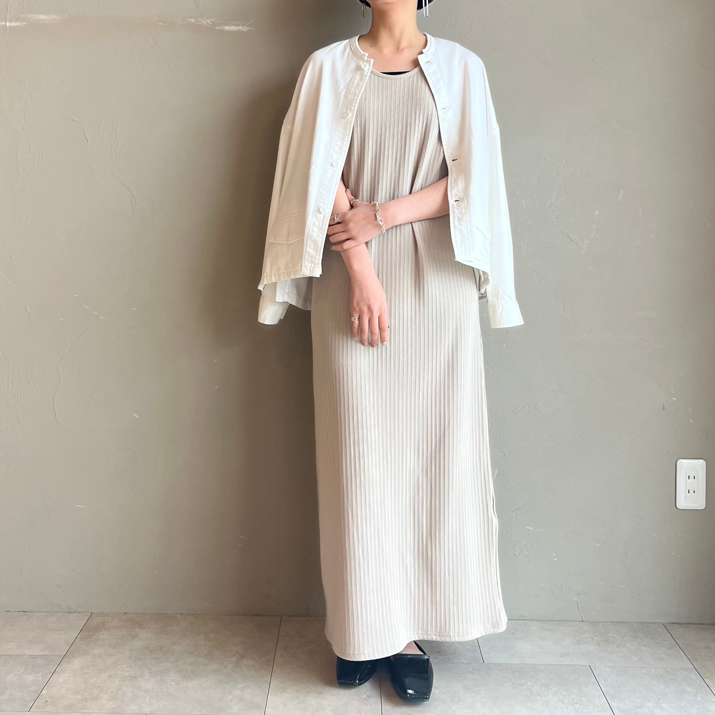 CLOCHE 袖リブワンピース（【 CLOCHE 】ロングスリーブ