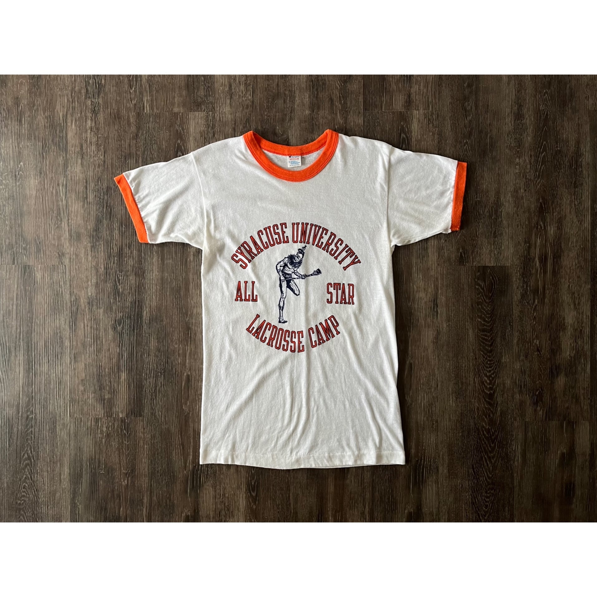 80s champion s/s college ringer tee 