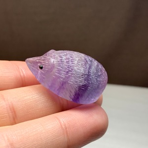 025.可愛い色合い☆フローライト ハリネズミ