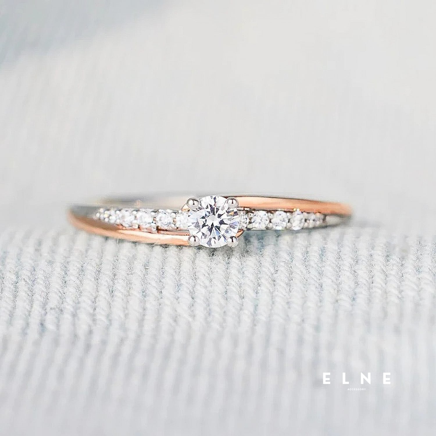 【数量限定アイテム】一粒ストーン華奢リング