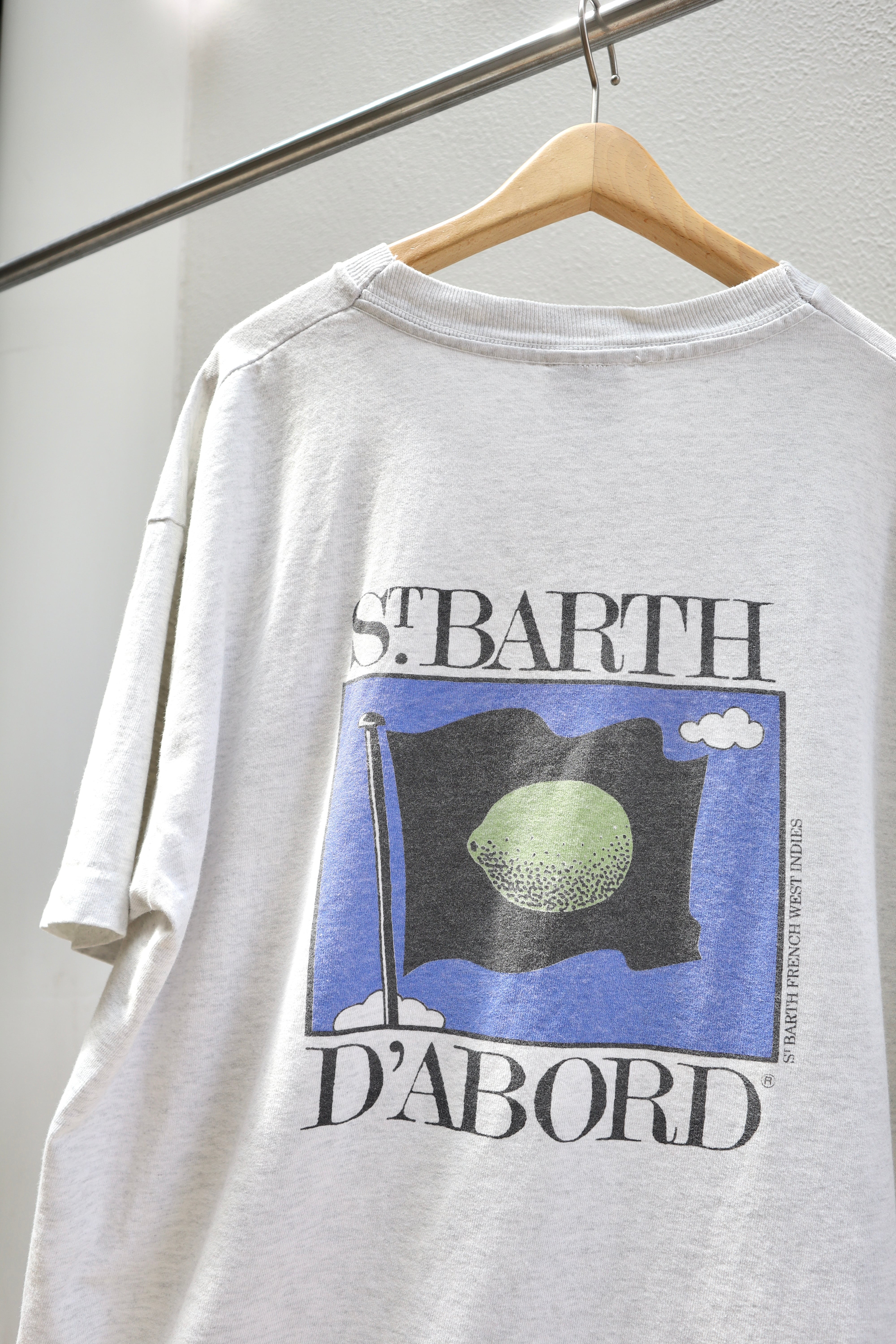 USED 90s ST.BARTH D'ABORD s/s t-shirt