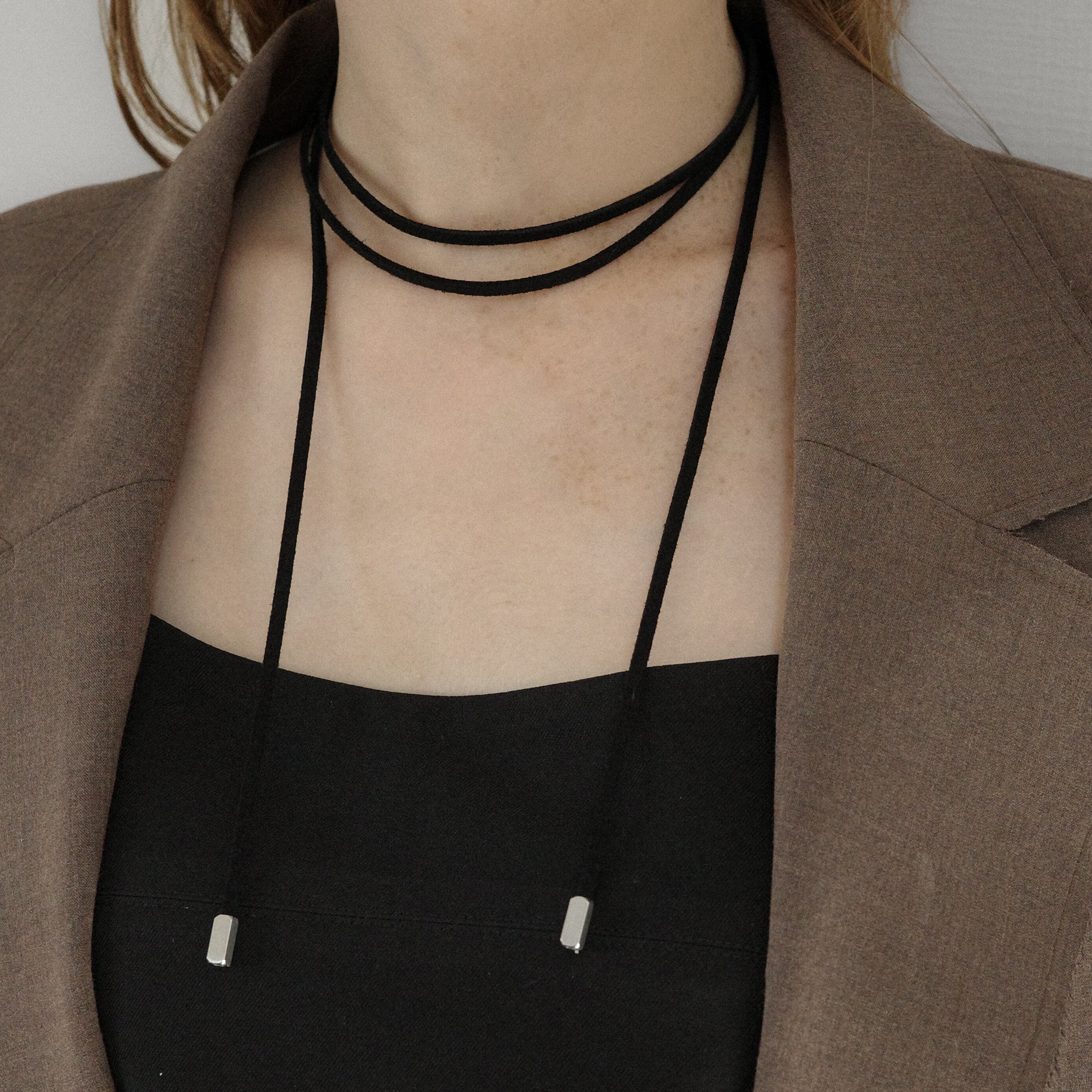 stainless code choker necklace2 SN086 | RIN. accessory