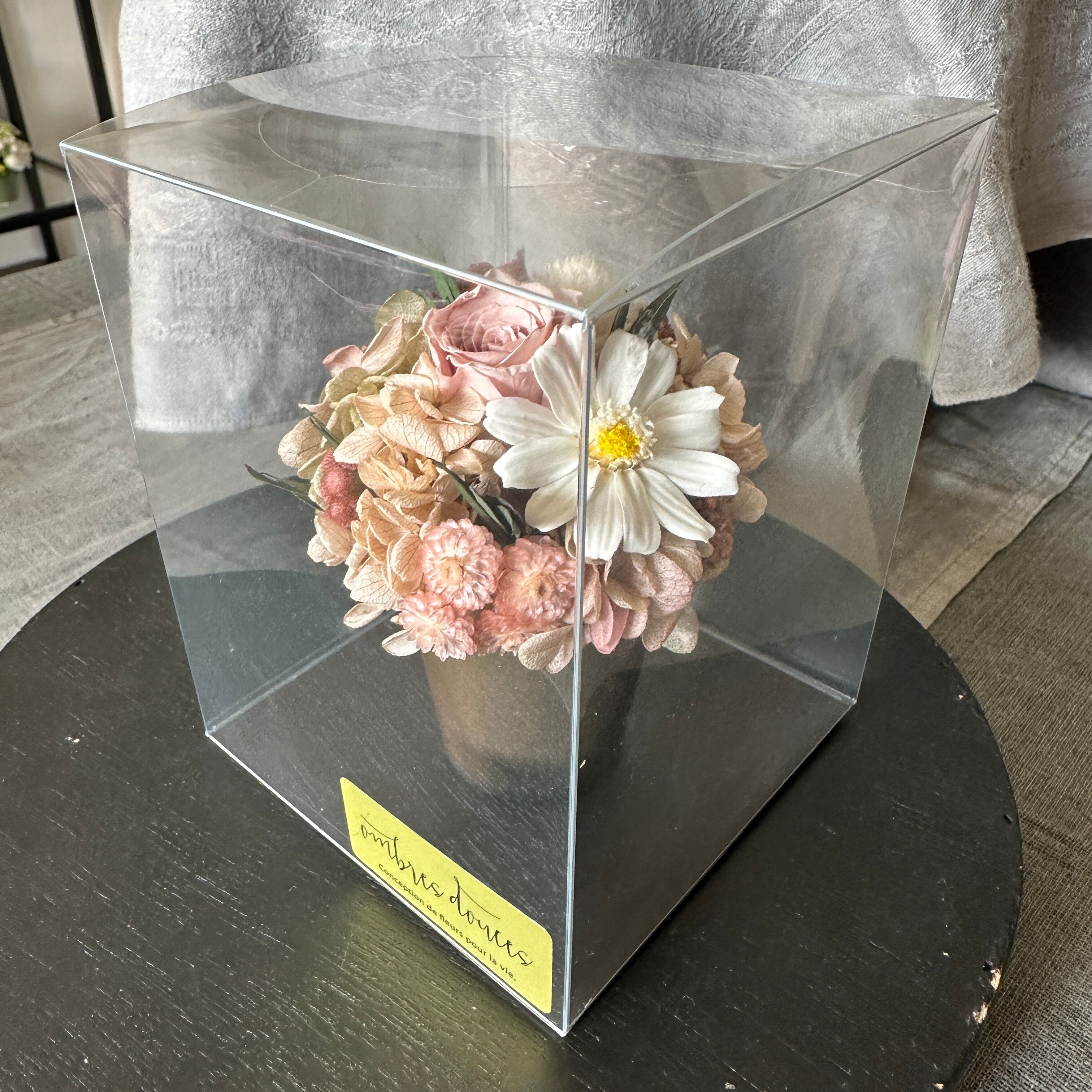 ラウンドアレンジメントSsize プリザーブドフラワー グレイッシュ