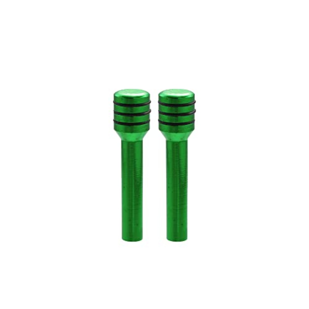 X AUTOHAUX 車のドアロックノブ 室内ドアロックノブ アルミニウム合金 インナードアロックプルピン ユニバーサル 車用 グリーン 2個