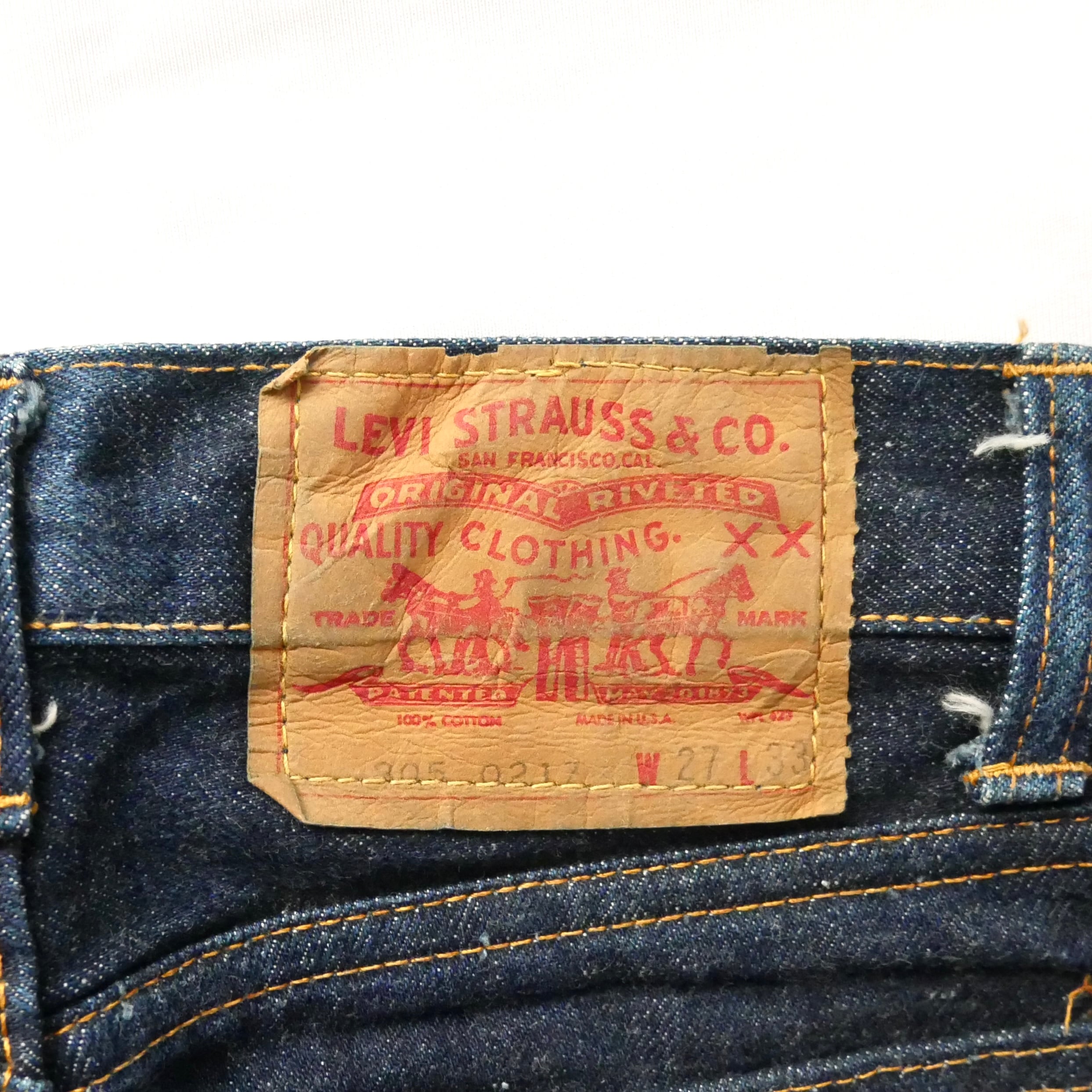 70s Levi's 805 bigE denim pant 70年代 リーバイス805 ビッグE 濃紺