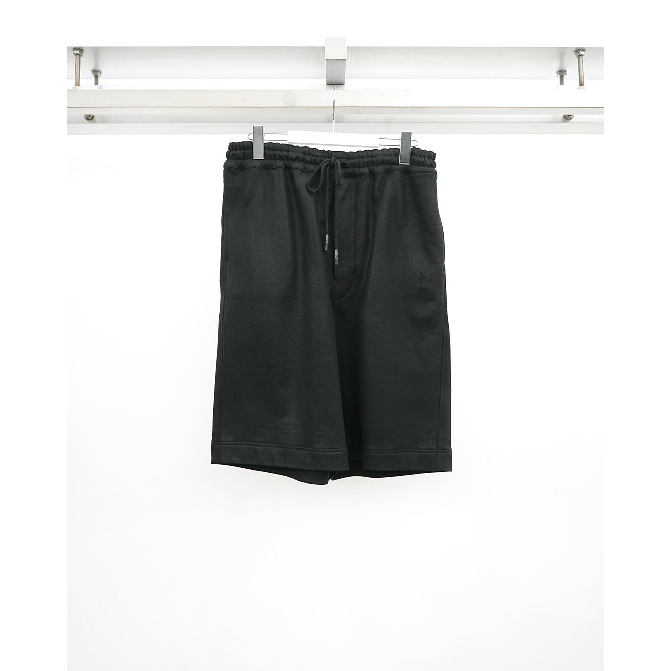 Nomàt] (ノマット) 25SS N-P-16 Elastic Short Pants（Black Paint