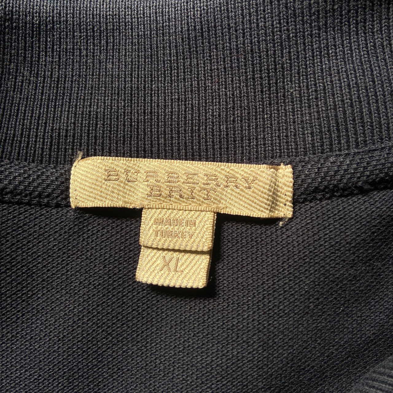 BURBERRY BRIT バーバリー 鹿の子 ワンポイントロゴ刺繍 ポロシャツ 