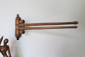 France 古の木製タオルハンガー