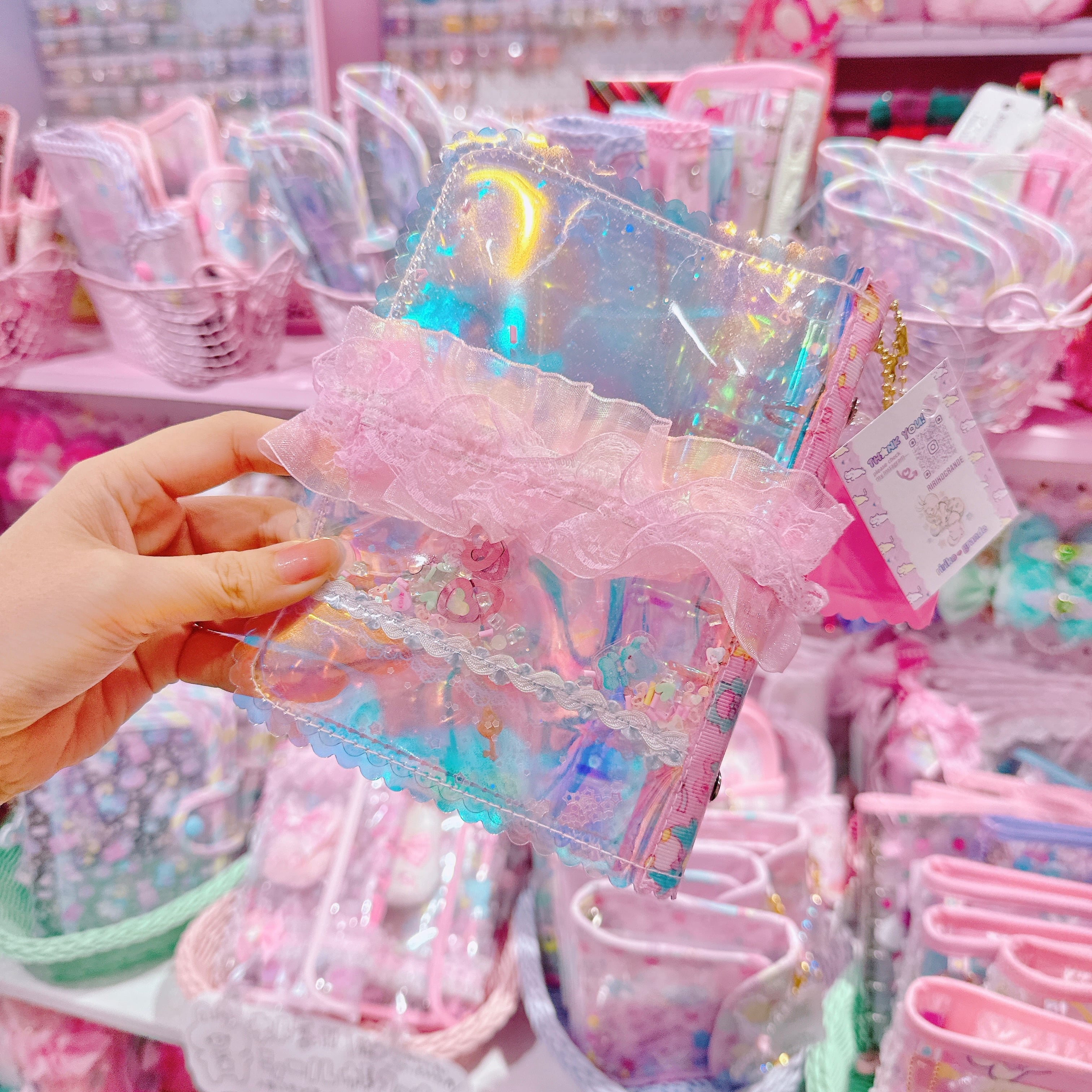 【K2】80-3キラキラA7シール帳（６穴）