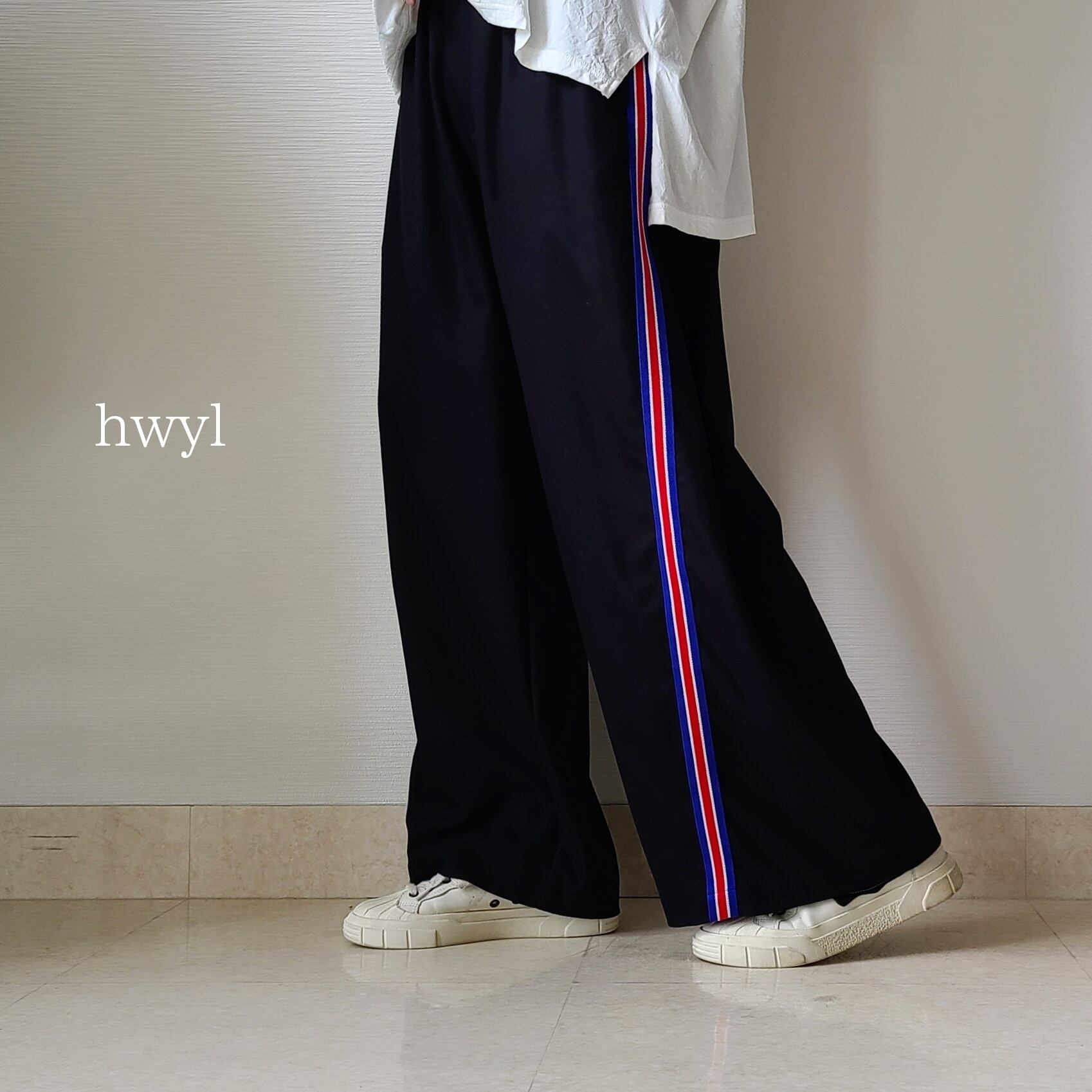 【hwyl】ラインパンツ(352-86529)