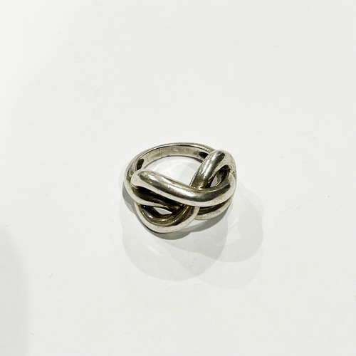 Vintage 925 Silver Modernist Knot Ring