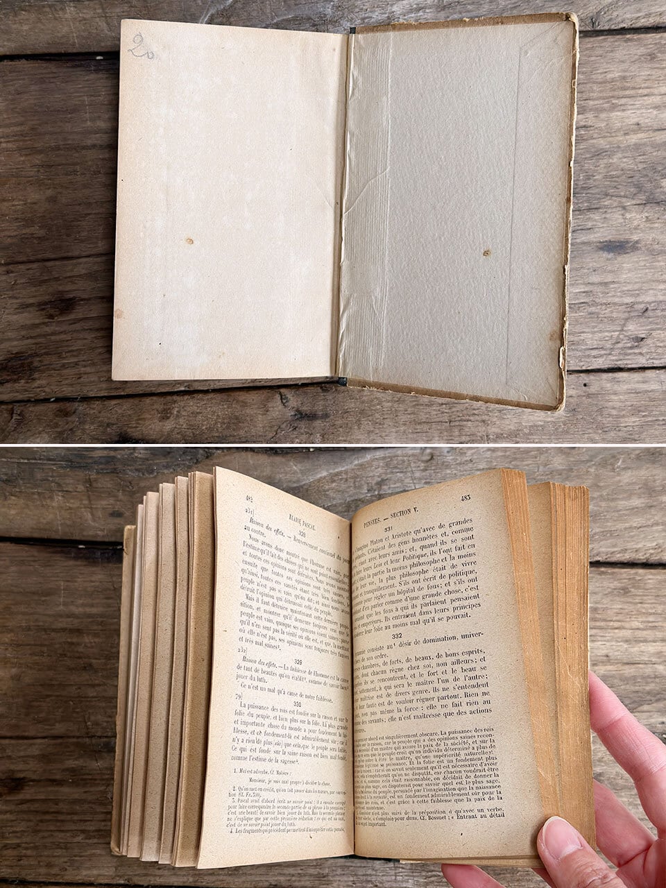 古書 思想論文の本 PENSÉES | Brocante de La Cocotte （フランス