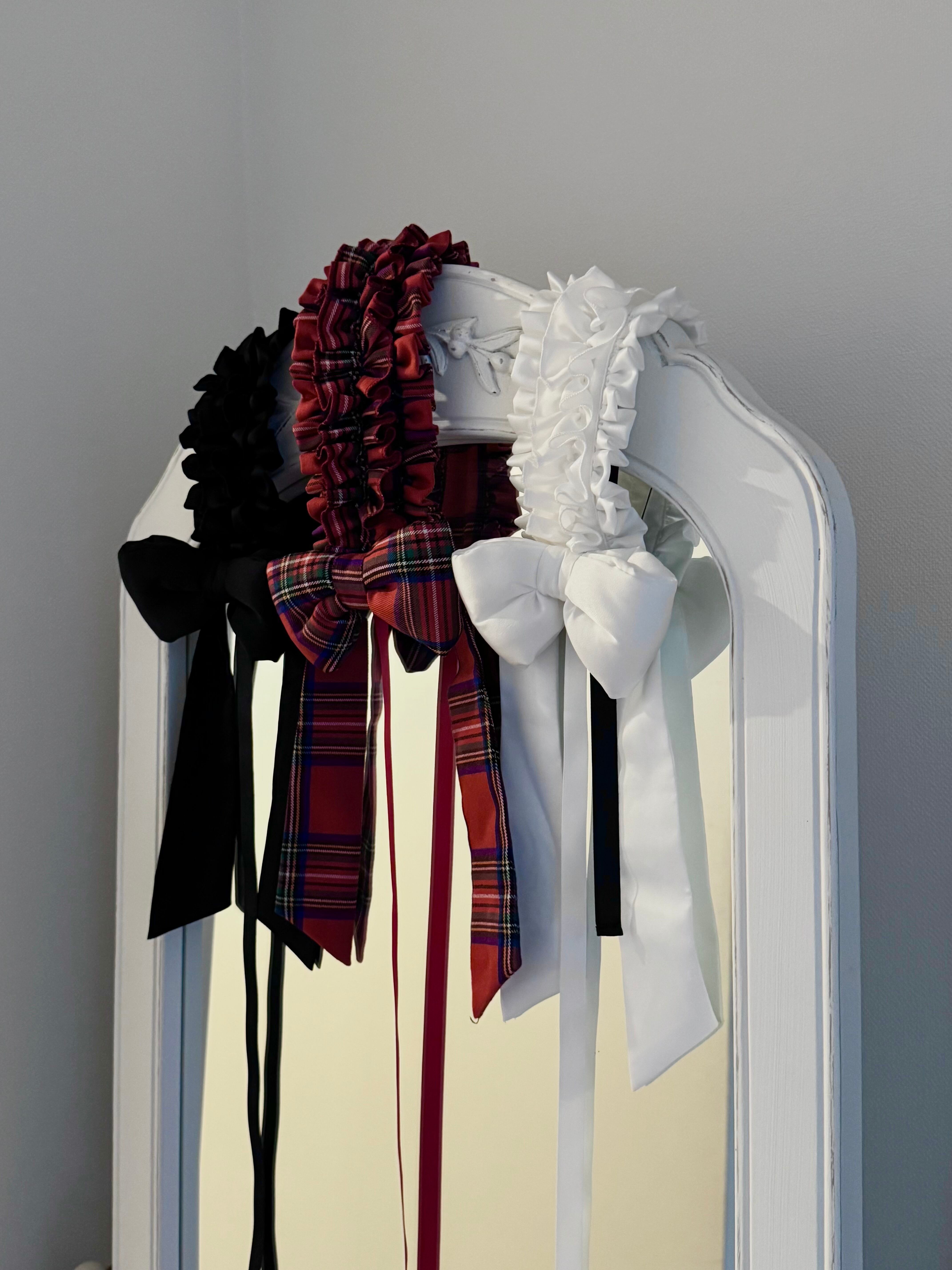 パフンリボンヘッドドレス　WHITE