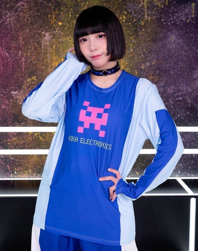 ギャラクシーロングTシャツ 【BLUE】／AIKA ELECTRONICS