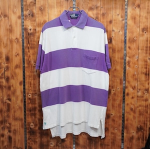 90s ralphlauren the big shirt ポロシャツ L/ ラルフローレン ボーダー
