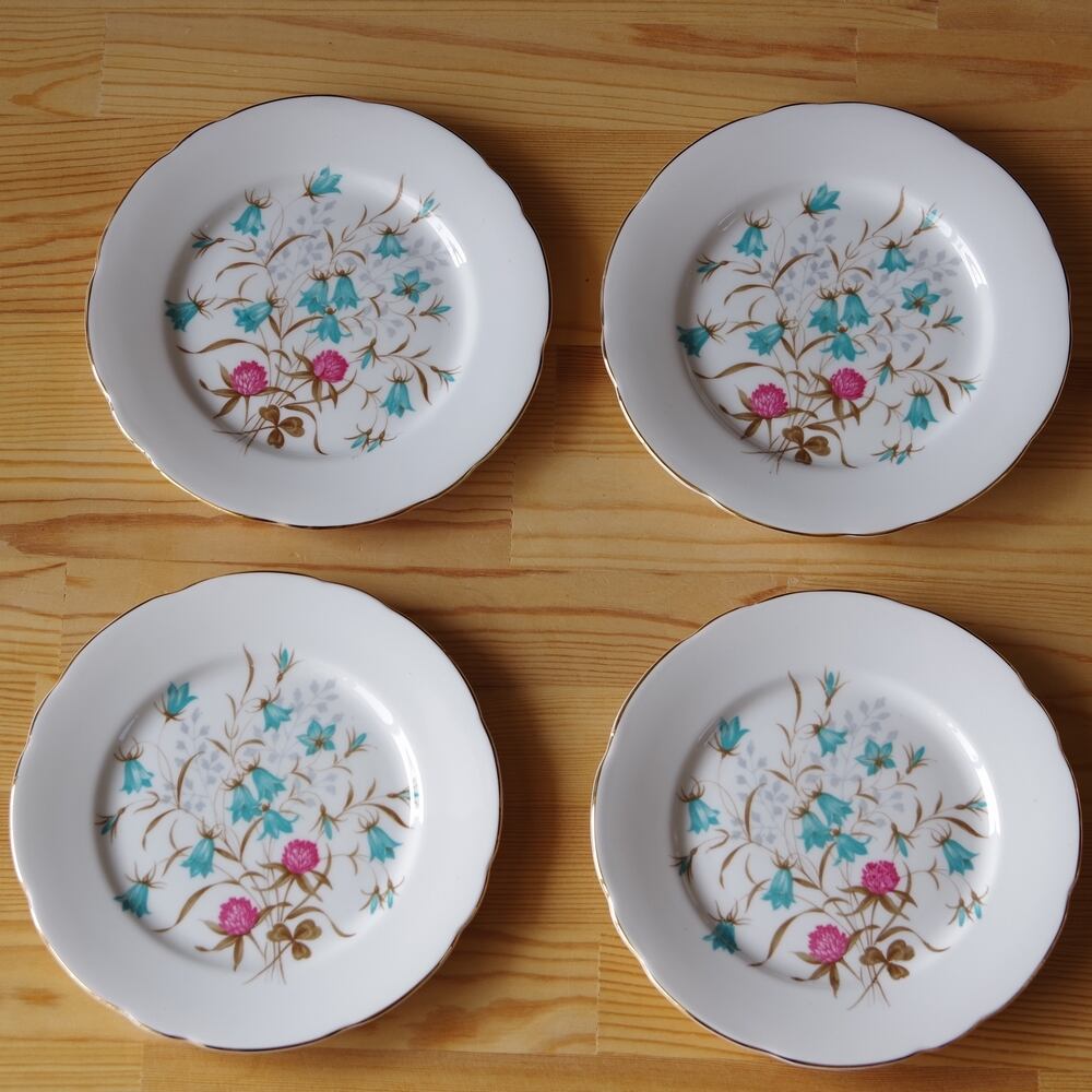 Royal Stafford クローバー 花柄 デザートプレート ケーキ皿 #180325-1 