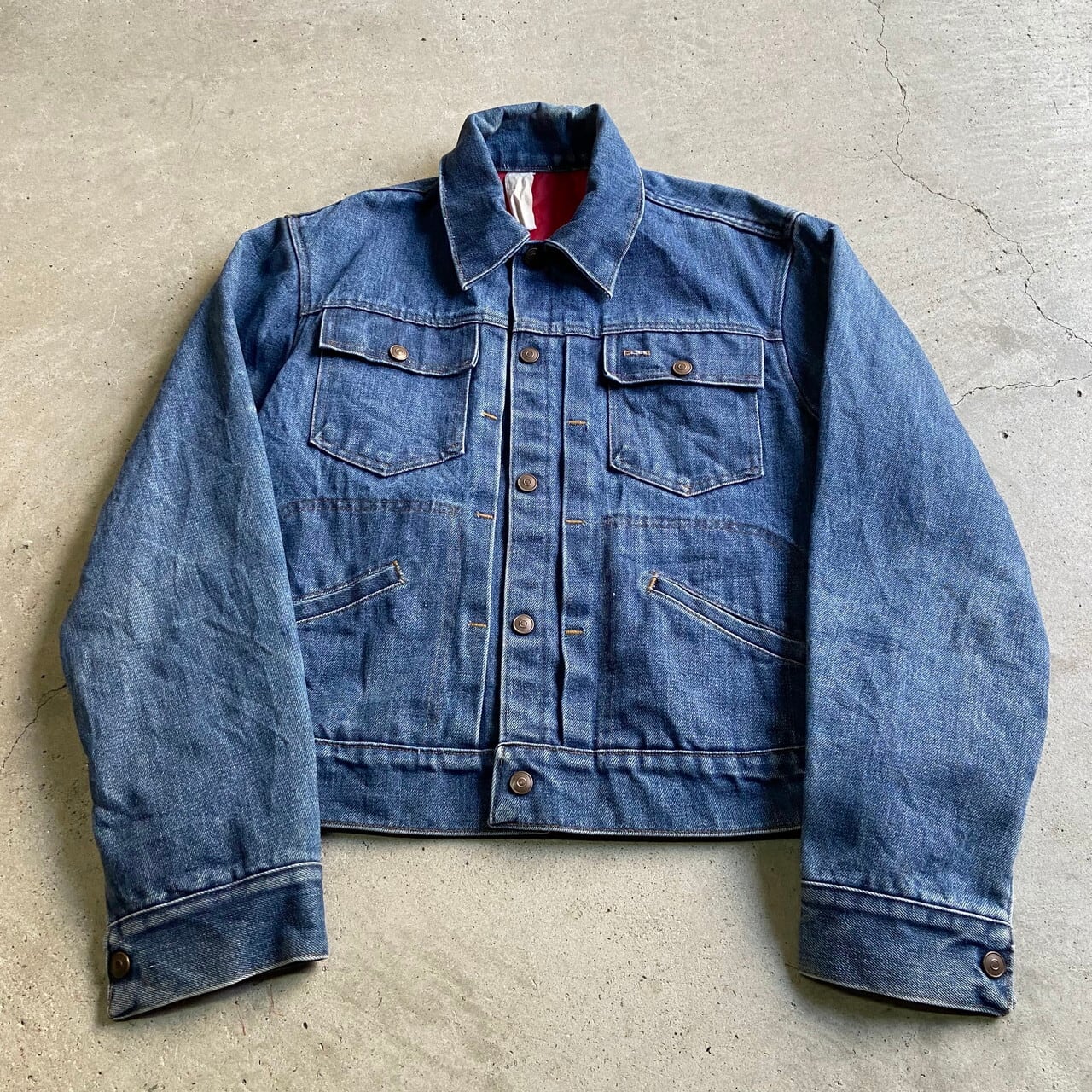 70年代 ビンテージ JCPenney JCペニー キルティングライナー デニム 