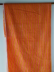 block print fabric c80 red×yellow