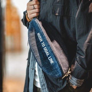 Denim Crossbody Rugby Bag / デニム クロスボディ ラグビー バッグ