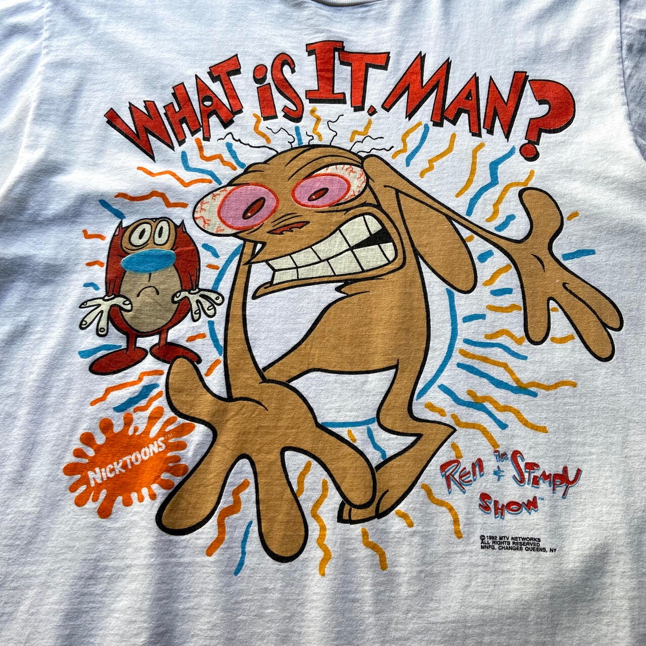 80年代 REN ＆ STIMPY レン＆スティンピー キャラクタープリントT 