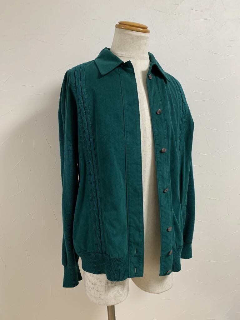 1980～90's Micro Suede × Knit Design Short Jacket