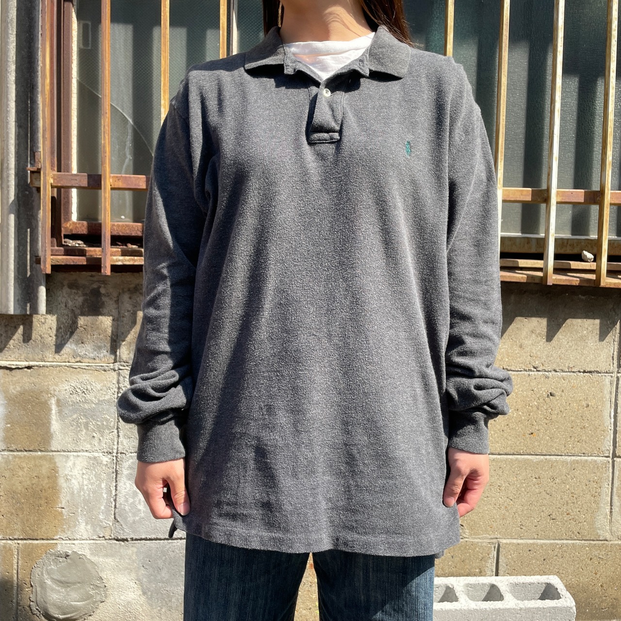 Polo by Ralph Lauren ポロバイラルフローレン 鹿の子 長袖ポロシャツ 