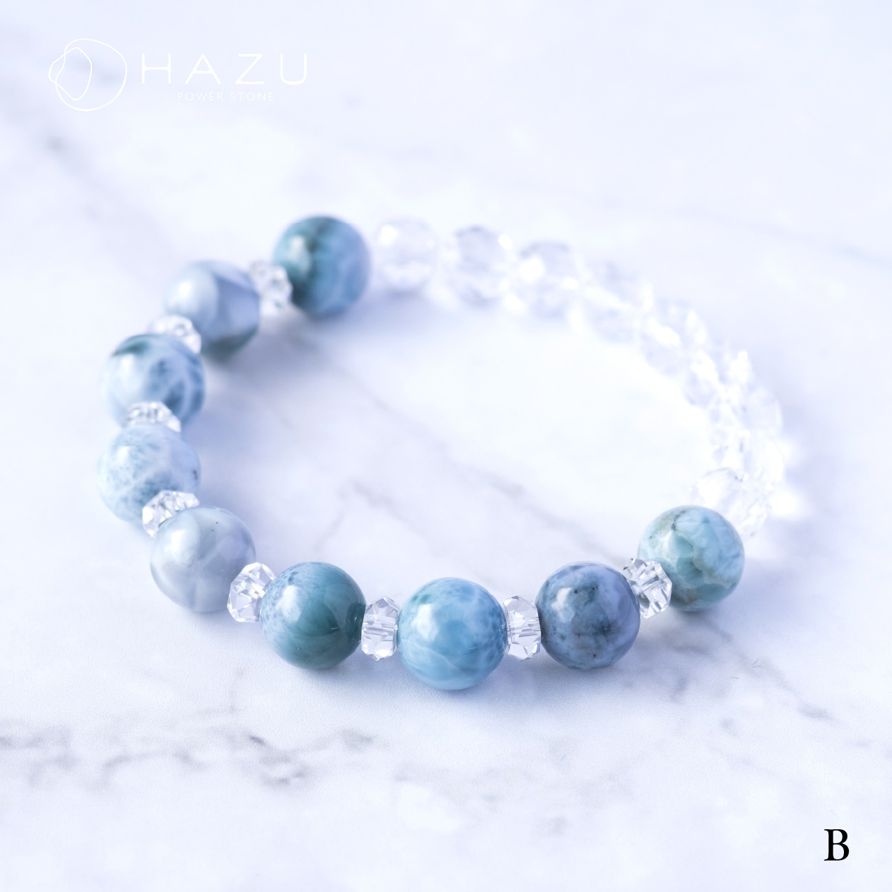 選べるパープルラリマー（10mm）［パープルラリマー／水晶］