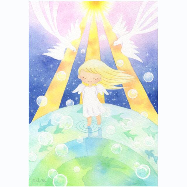 アクリル画【睡蓮】原画 | 幸せを紡ぐ絵