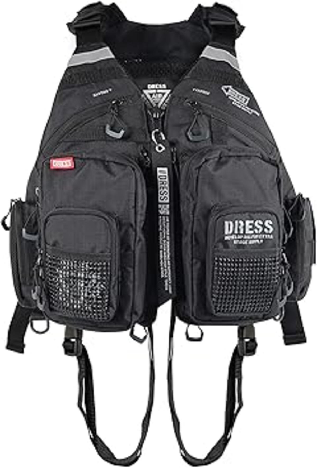 ドレス(DRESS) フローティングゲームベスト (全3色) 釣り ライフジャケット 救命胴衣 軽量 収納 多機能 通気性 fishing ...