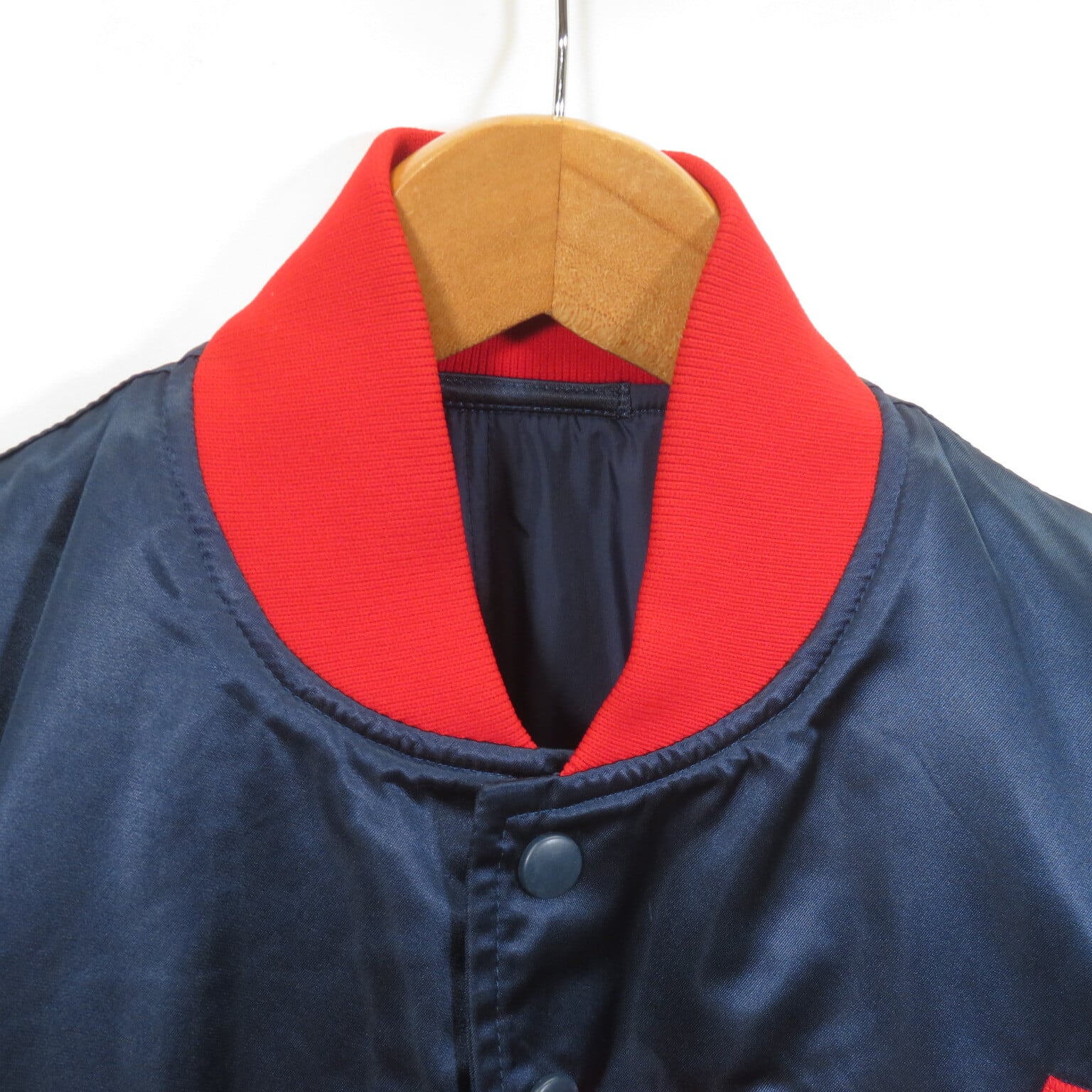 80s 90s MLB エンジェルス サテン スタジャン アワードジャケット