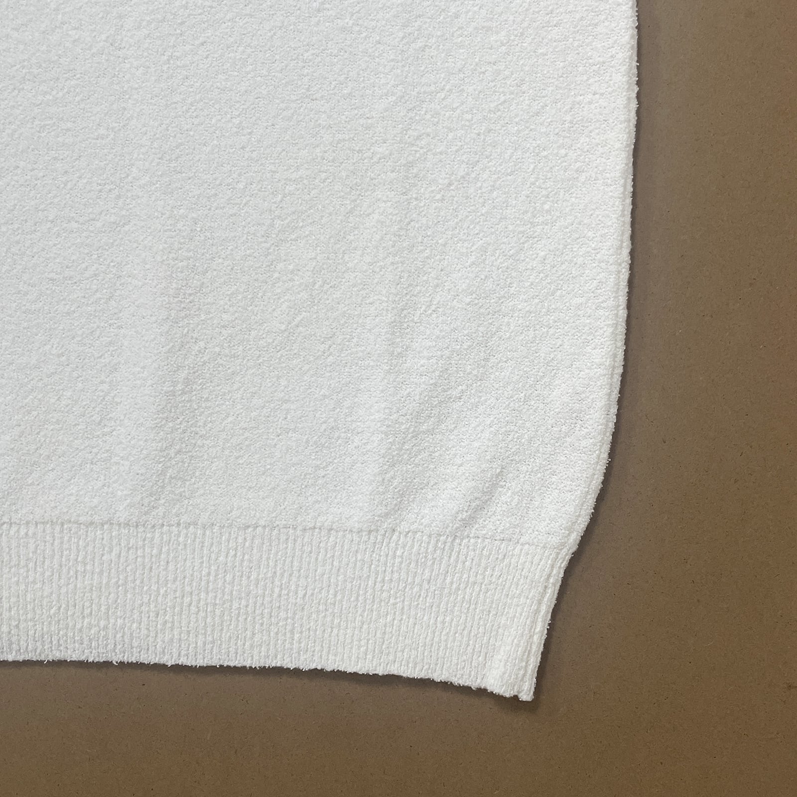 SUPER SOFT PILE KNIT POLO SHIRT -WHITE- | 8G SHOOT WEBSTORE