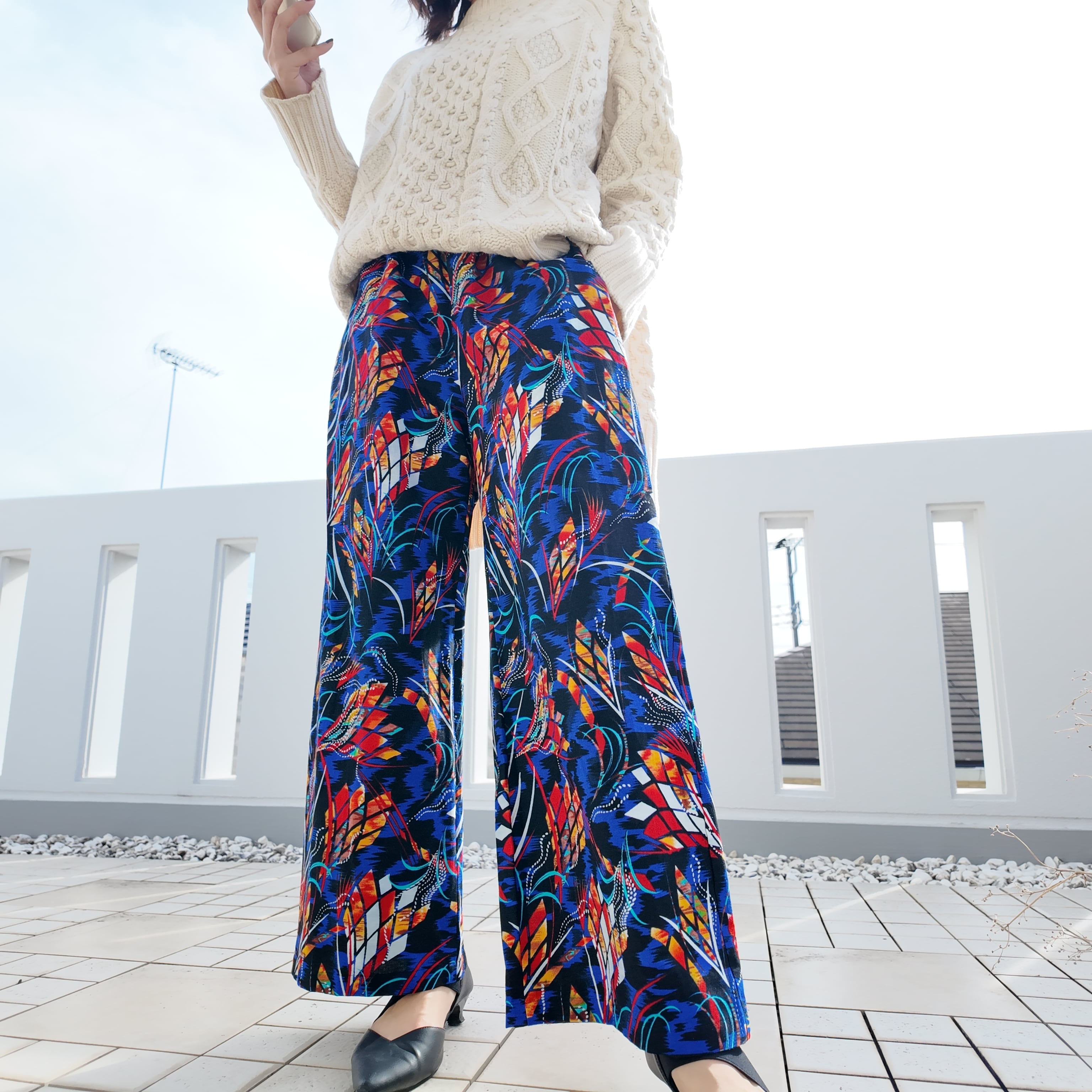 SIKUパンツ straight =fire flower=