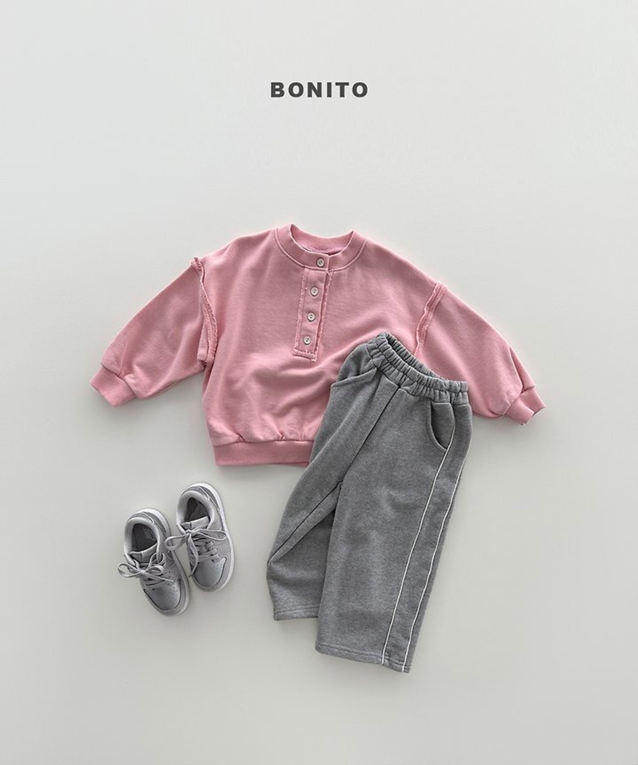 韓国子供服 / BONITO / 26Autumn / 切りっぱなしデザインスウェット / 秋服 *12M~JM *