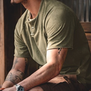 Retro Button Henley T-Shirt / レトロ ボタン ヘンリー Tシャツ