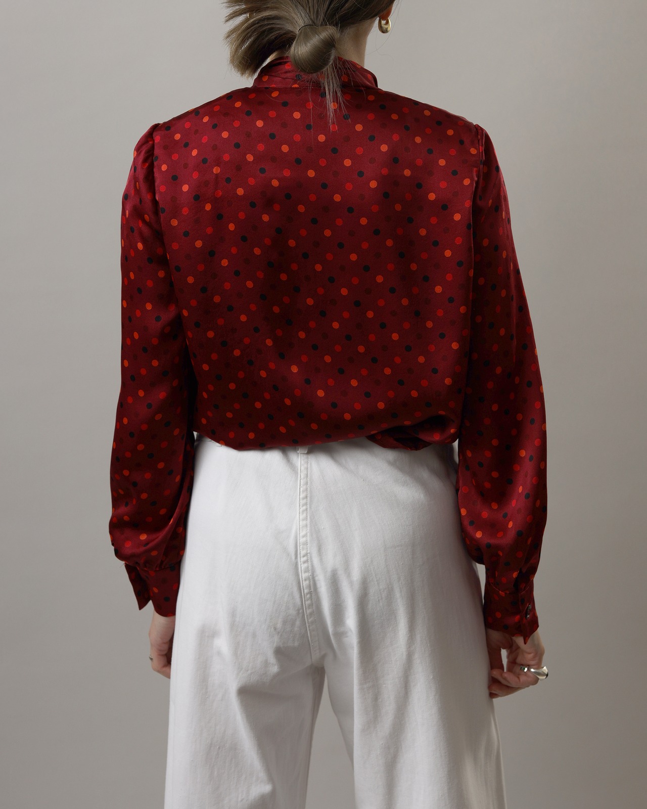 1980's Givenchy / Polka Dot Blouse