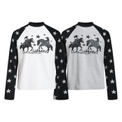 VINTAGE ストリート スタースリーブ ワッフルロングTシャツ T2245