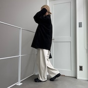 エコレザーカフデザインスウェードJK/ブラック
