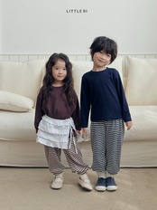 【取寄】LITTEL HI  アイレットストライプジョガーパンツ｜秋服｜韓国子供服｜26/AT
