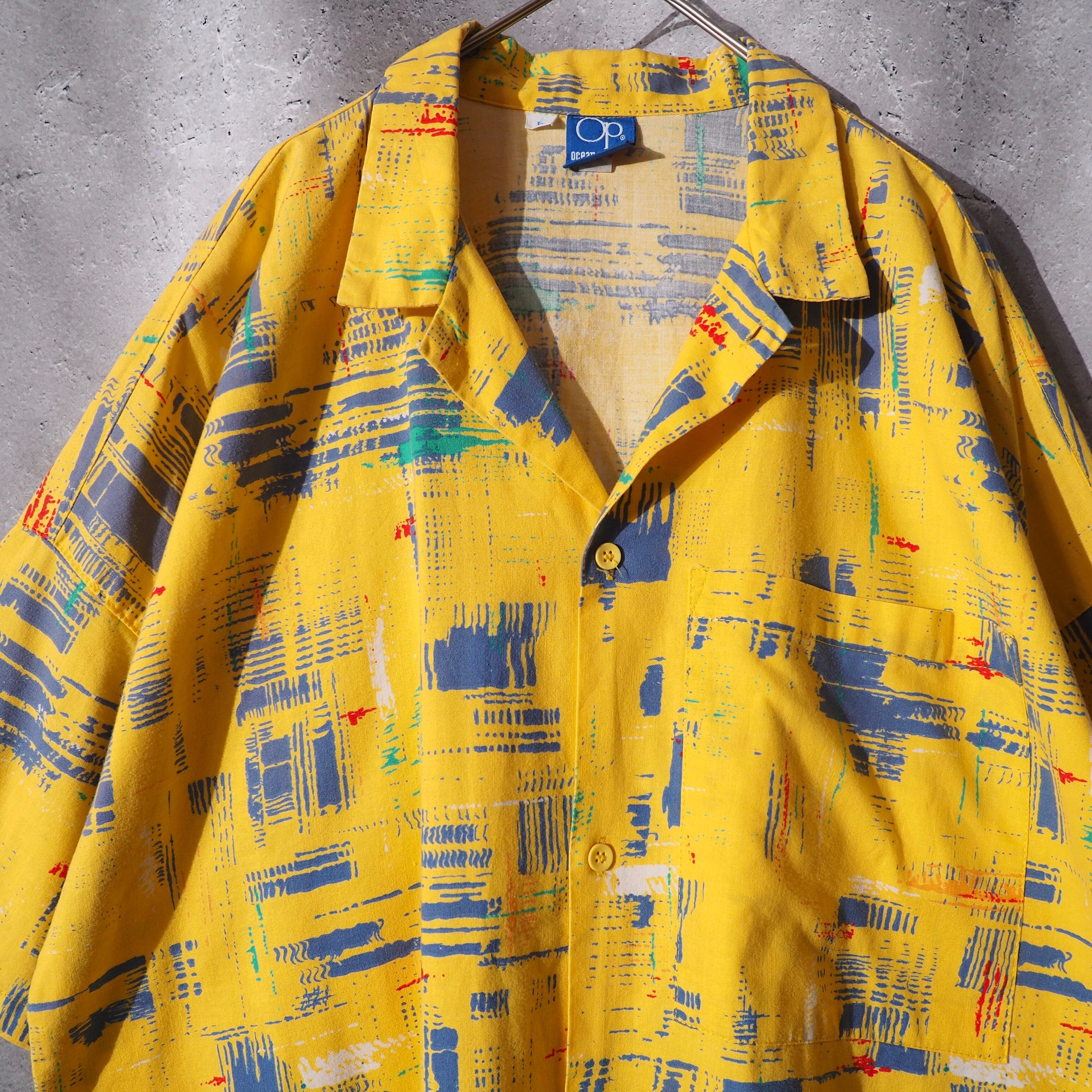 1990s ” Ocean Pacific ” Hilarious good color vintage open collar shirt