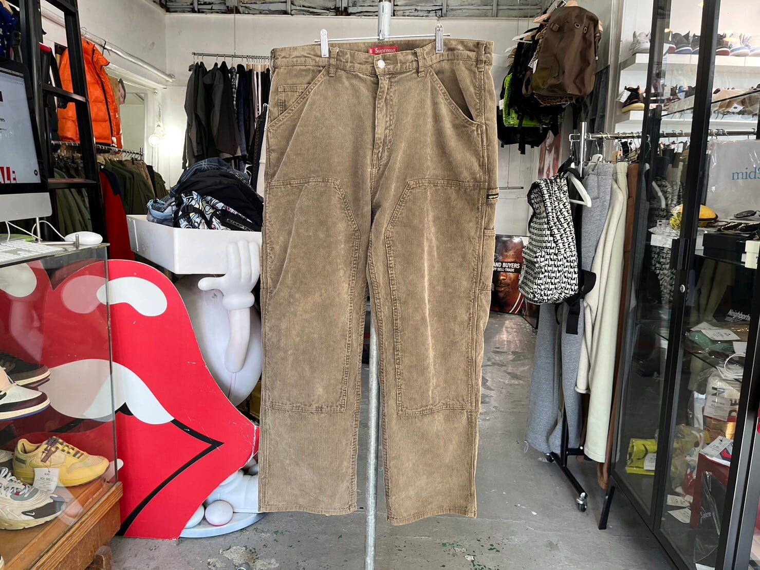 Supreme DOUBLE KNEE CORDUROY PAINTER PANT BROWN 36 43617 | BRAND