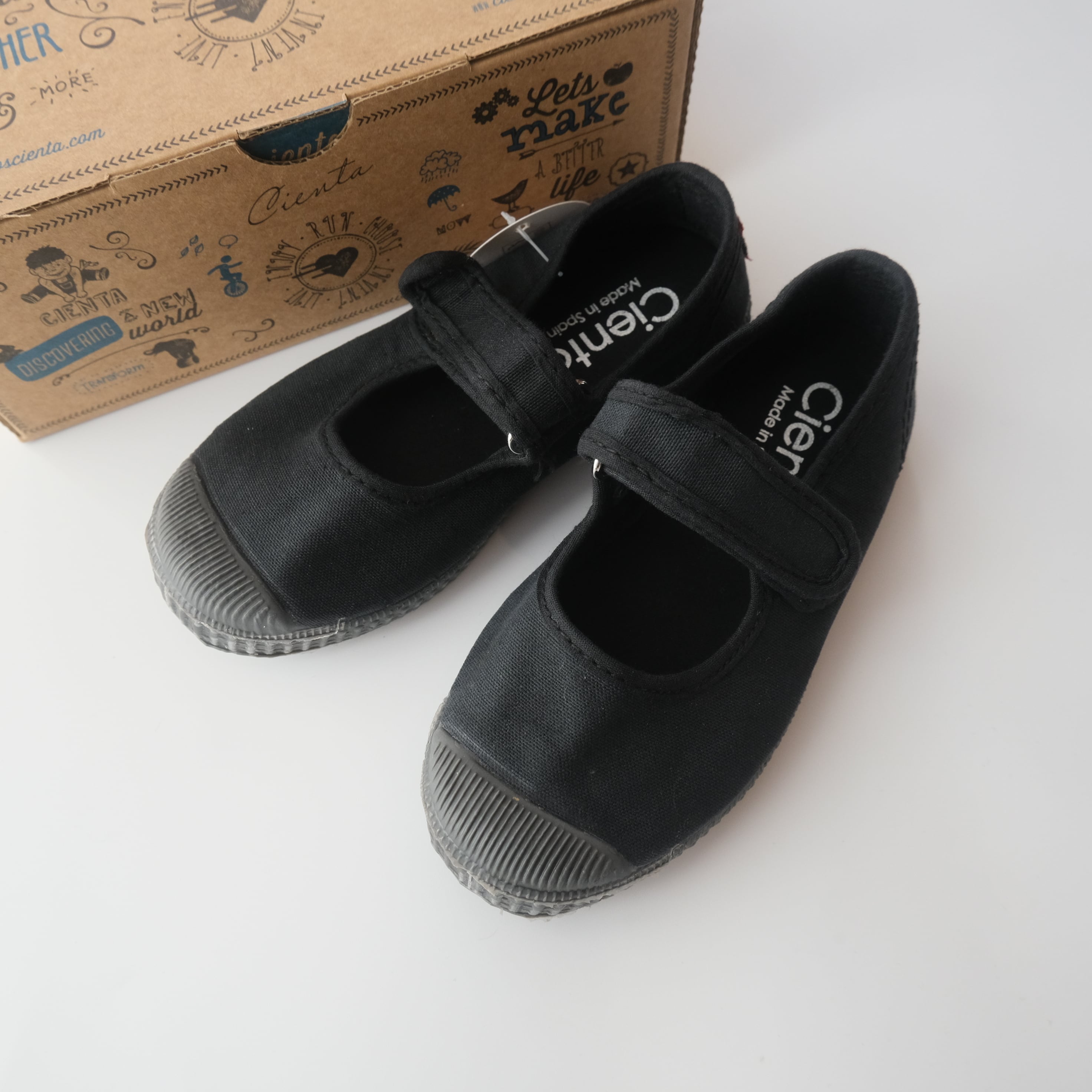 cienta ベルクロストラップシューズ サイズ21 マロン cienta ベルクロ