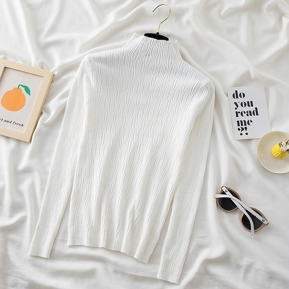 High Neck Knit Tops KRE2113