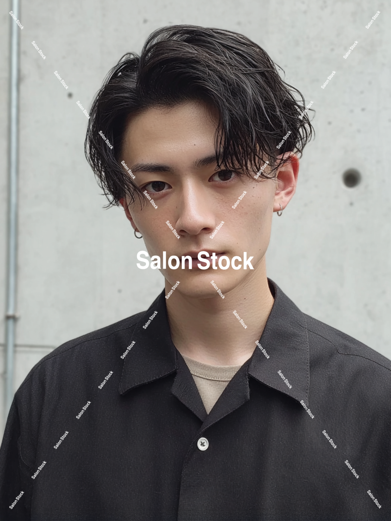 【メンズ】七三アップバング