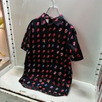 The Rolling Stones リップス&タン　総柄シャツ　半袖　ローリングストーンズ