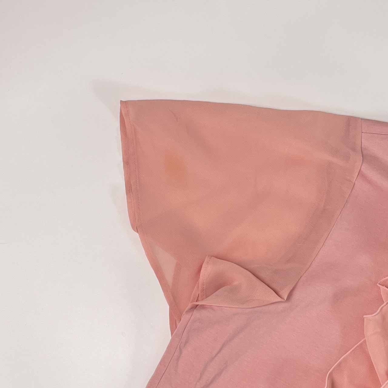 Leilian レリアン フリル デザイン 半袖 Tシャツ カットソー 13+/ピンク レディース